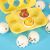 Oktaasi shape sorting egg puzzle with animal figures and carton