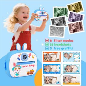 Aparat foto digital pentru copii Mickey Mouse - Albastru