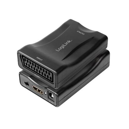 LogiLink Video konverter, Scart/F - HDMI-A/F, 1080p, fekete (CV0160) 135502004