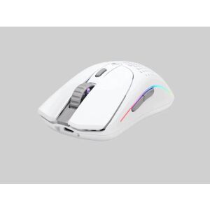 Glorious Model O 2 Vezeték Nélküli Gamer Egér - Fehér, Szögletes Nézet - Glorious