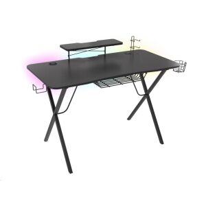 Genesis Holm 300 Gamer Asztal RGB Világítással - Fekete - Natec