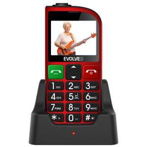Evolveo EasyPhone FM 5,84 cm (2,3") 105 g Červený telefón pre seniorov 78916858 Telefóny pre seniorov