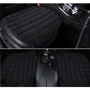 Fekete autósüléshuzat első ülésre, textil, 50x50 cm, beépített nézet - Háttámla- és ülőfelületvédő