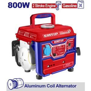 Benzinüzemű generátor 800W, 4L tartály - EGGRR0821, EMTOP