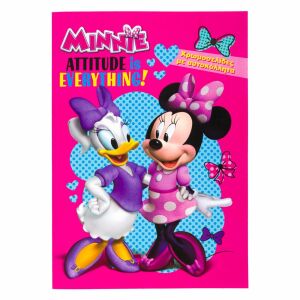 Carte de Colorat, Disney, Minnie, Autocolante, Format A4, 60 Pagini, Multicolor 134834792