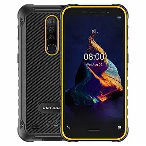 Ulefone Armor X8i narancssárga strapabíró okostelefon elöl és hátul - Ulefone