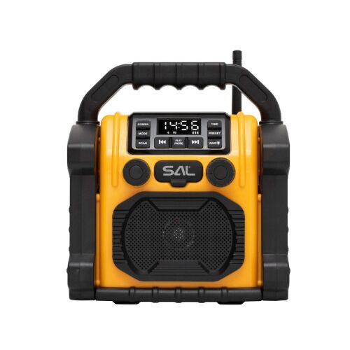 SAL BTWORKPRO tragbarer Bluetooth-Lautsprecher mit LED-Display und FM-Radio