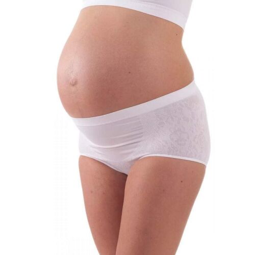 Bellissima Maternity M006 varrásmentes fehér kismama alsónemű