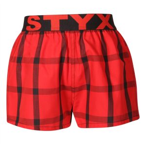 Gyermek bő szárú boxeralsók Styx sportos gumipánt többszínben (BJ1031) 12-14 éves