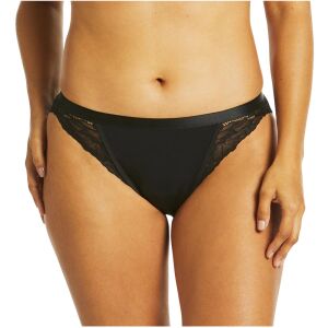 Menstruációs alsónadrág Love Luna fekete LUXE Lace Midi Tanga Brief (LLUWLATA) S