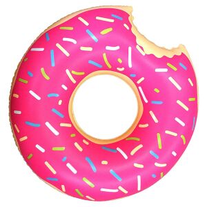 Felfújható úszógumi rózsaszín fánk 90 cm 134884894 - Gyerek úszógumi