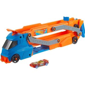 Transportator cu piste si masina, Hot Wheels City 136283975 - Hot Wheels Autostradă și garaj de parcare