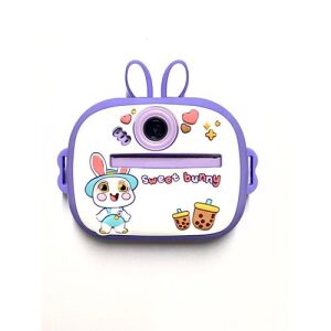 Digitális Fényképezőgép Azonnali Nyomtatással- Lila, elölnézet - Sumker