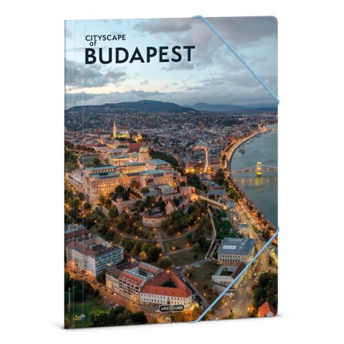 Ars Una A4 Gumis Mappa - Budapesti városkép mintával, irattartó - Gumis mappa