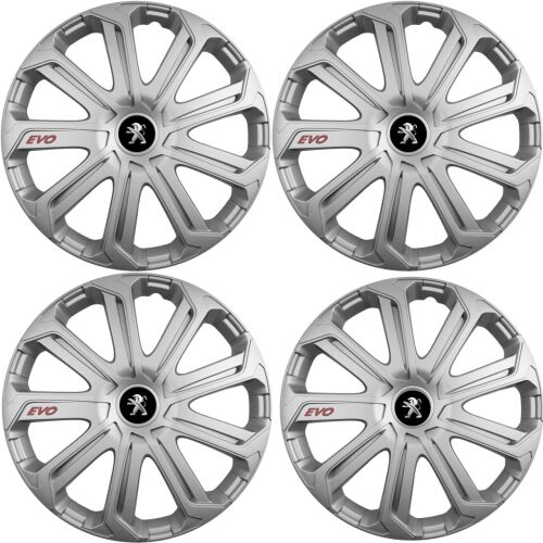 4 db-os Evo szürke kerékszett R14 Peugeot-hoz