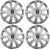 4 db-os Evo szürke dísztárcsa készlet Renault R16 kerekekhez