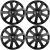 4 db-os Evo fekete kerékszett R15-höz, Škodahoz 136252703