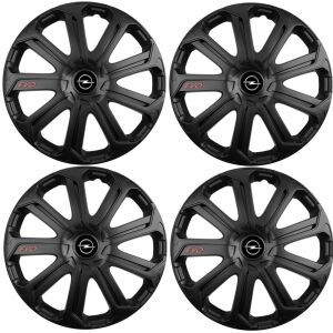 4 db-os Evo fekete kerékszett R14 Opelhez