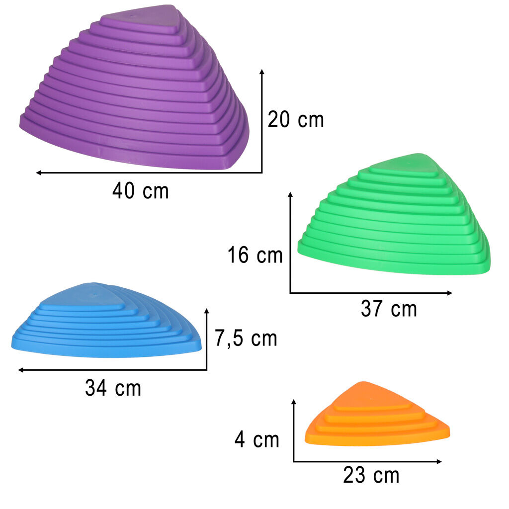 Érzékszervi útvonal folyó kövek az egyensúly edzés padló láva ját...