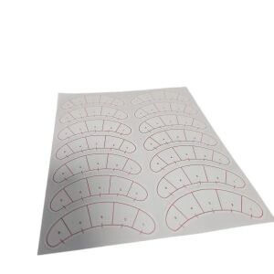 Szempilla térkép matrica 144126298 - Kozmetikai gyakorló segédeszköz