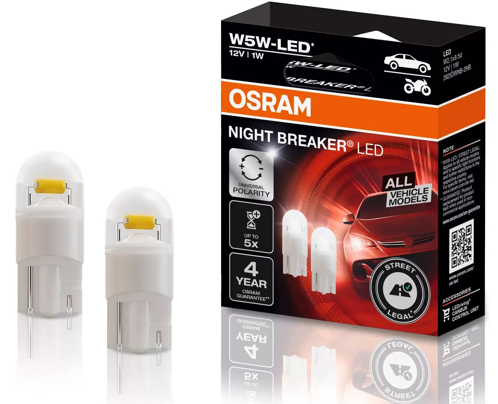 Osram Night Breaker LED W5W T10 izzó