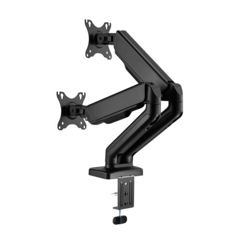 Sbox LCD-S024-2 Dupla Monitor Asztali Tartó, 17-32 hüvelyk, Dönthető és Forgatható