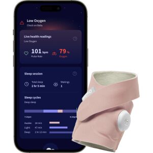 Owlet Dream Sock okos zokni 0-18 hónapig  - Rózsaszín 134952267