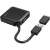 Hama USB Hub mit 4 USB-A-Ports und USB-C-Adapter, schwarz