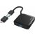 Hub USB 3.2 Gen1 Hama 4-portowy z adapterem USB-C do PC, laptopa