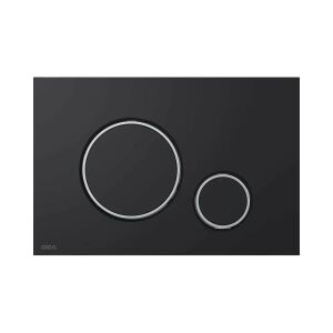 Alcaplast THIN - nyomólap - dupla - fekete-matt