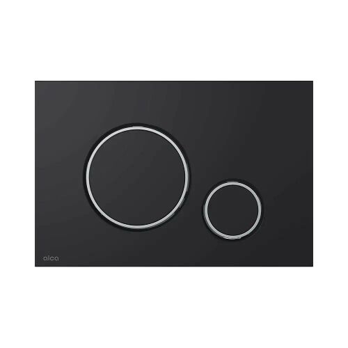 Alcaplast THIN - nyomólap - dupla - fekete-matt