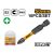 INGCO PH2 Ütésálló Bit 50mm 10 darabos készlet csomagolással