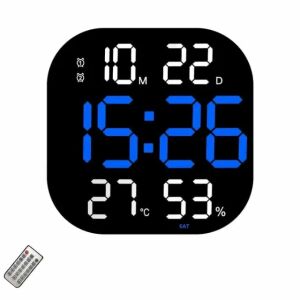 Digitale LED-Uhr mit Kalender, Temperatur und Alarm - Innenarchitektur