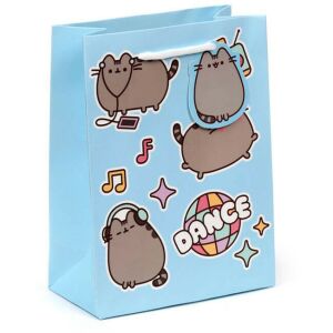 Pusheen cicás ajándéktáska, 23x17x9cm, közepes, Dance, kék 134976174 - Pusheen