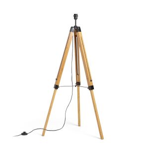 RENDL ALVIS állólámpa talp bambusz és fekete részletekkel - Állólámpa
