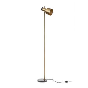 DIVINA állólámpa sárgaréz színben, fekete márvány talppal - Állólámpa