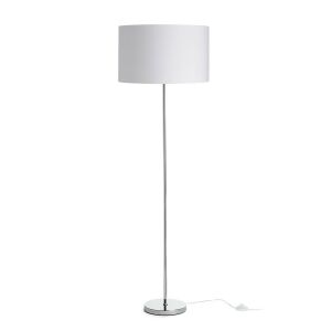 NYC/RON 40/25 állólámpa  Polycotton fehér/króm 230V LED E27 15W 134978286 - Állólámpa