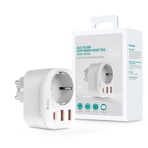 Devia ST379154 2xUSB + Type-C PD fehér hálózati csatlakozóaljzat 134983860