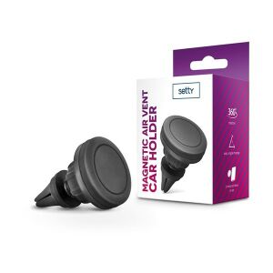 Setty TF-0060 mágneses autós telefontartó szellőzőrácsba, fekete - Setty