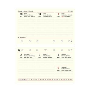 Kalendart Saturnus S311 heti beosztású gyűrűs betétlap csomag 134984904 - Irodai kiegészítő