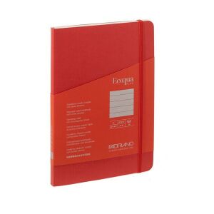 Fabriano Ecoqua Plus A5 80 lapos piros vonalas notesz 134988654 - Notesz & Jegyzetfüzet