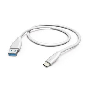 Hama 201596 Fehér USB 3.1 Type-C - USB-A adatkábel 1,5m - USB kábel