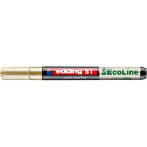 Edding 51 EcoLine Arany Lakkmarker - Utántölthető, Környezetbarát 134990623 - Marker