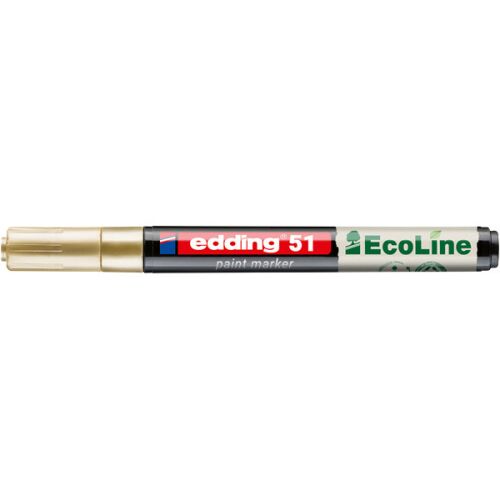 Edding 51 EcoLine Arany Lakkmarker - Utántölthető, Környezetbarát 134990623