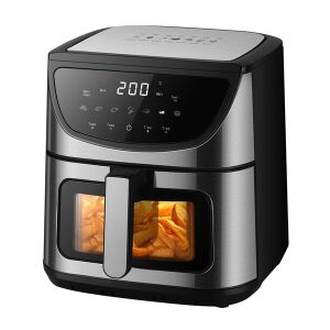 TOO AF-800-S 8L Ezüst Air Fryer digitális kijelzővel - TOO