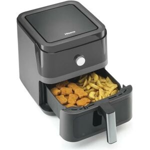 Hisense HAF1800D fekete forrólevegős sütő sültkrumplival és nuggets-szel - Hisense