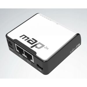 Router wireless Mikrotik mAP 2nD, dimensiune compactă, punct de acces dual-chain 2.4GHz - MikroTik