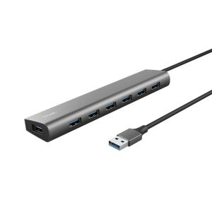 Trust Halyx 7 Portos USB 3.2 Gen 1 Hub - Alumínium ház 134995348 - Trust