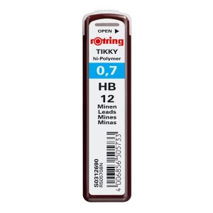 Rotring Tikky 0.7mm HB Nyomósirón Betét - 12 db 134997386 - Írószer kiegészítő