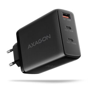 AXAGON ACU-DPQ100 100W GaN Töltő - 3 Port (USB + 2x USB-C), PD/QC/PPS 134997601 - AXAGON
